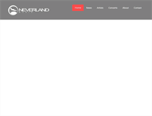 Tablet Screenshot of neverlandmusic.net
